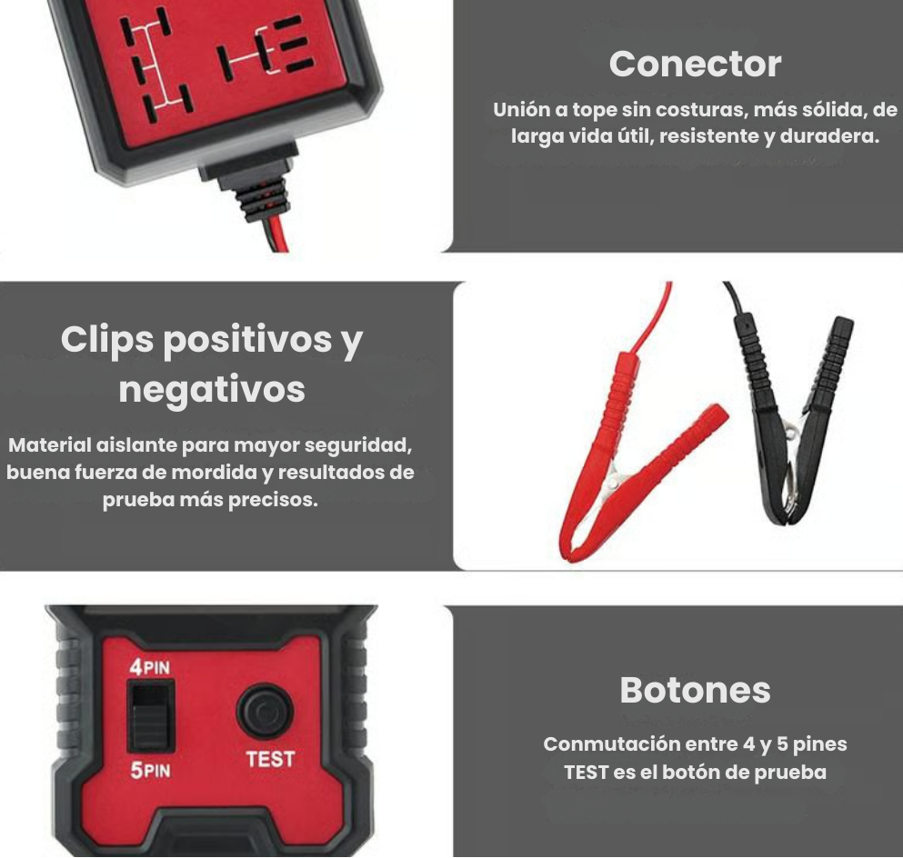 Comprobador de relés automotrices!