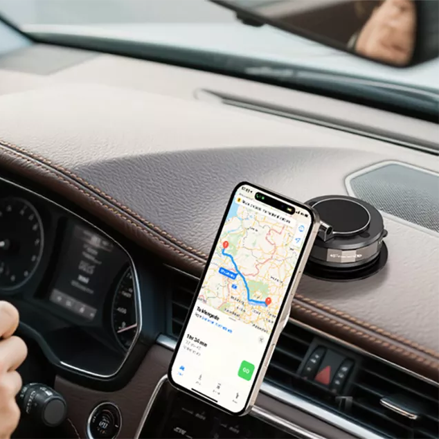 Soporte magnético para teléfono con ventosa ajustable de 360°