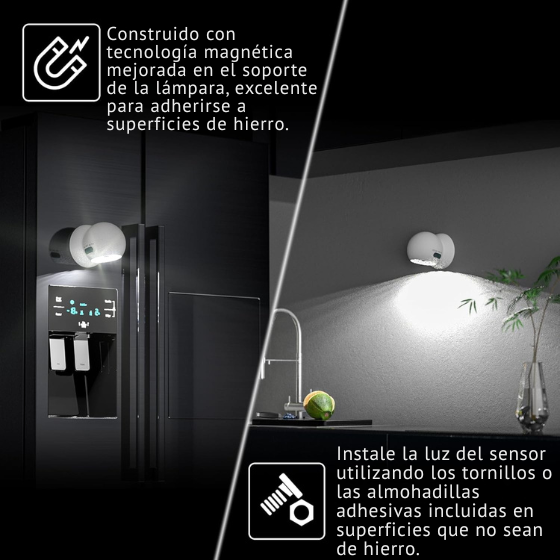 PAGA 1 LLEVA 2 Luces led superbrillantes con opción de sensor de movimiento