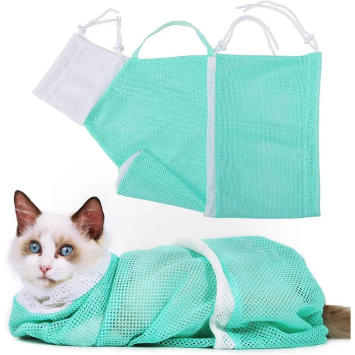 Bolsa para bañar y cortar uñas gatos