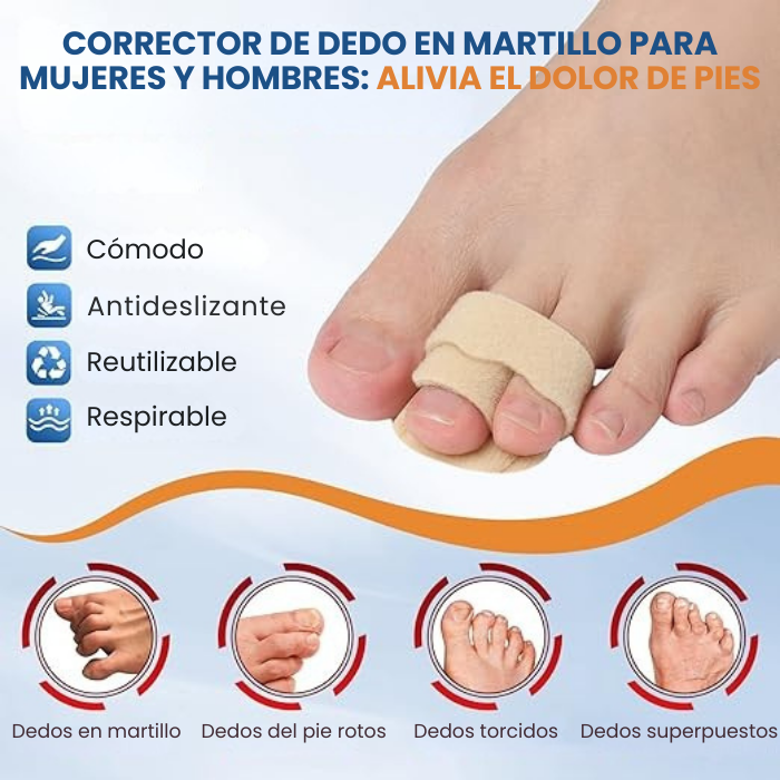 2 Correctores y alisadores de dedos en martillo con ajustador