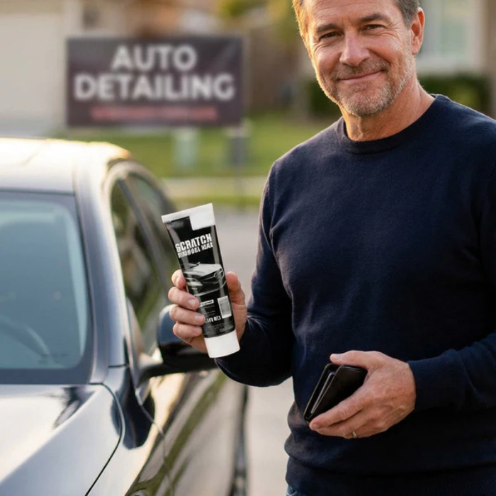 Cera universal para eliminar arañazos del coche, restaura el brillo y es fácil de aplicar (Incluye toalla y espuma)