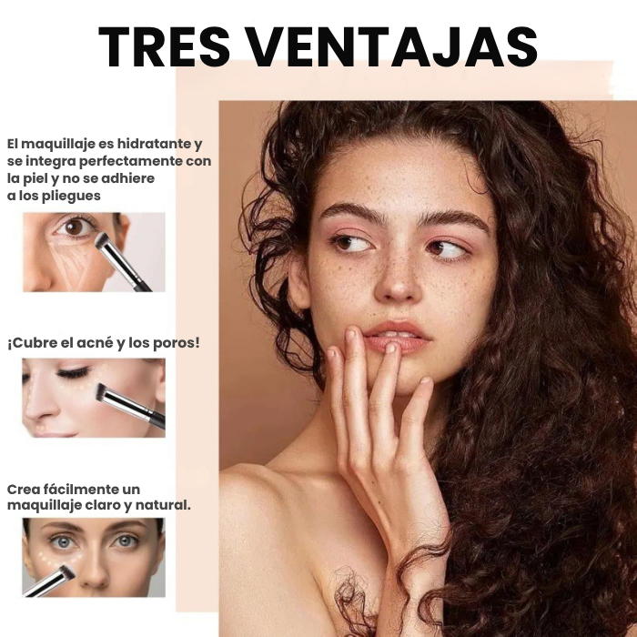 Corrector de ojeras (incluye brocha) a prueba de agua - ilumina y realza la mirada