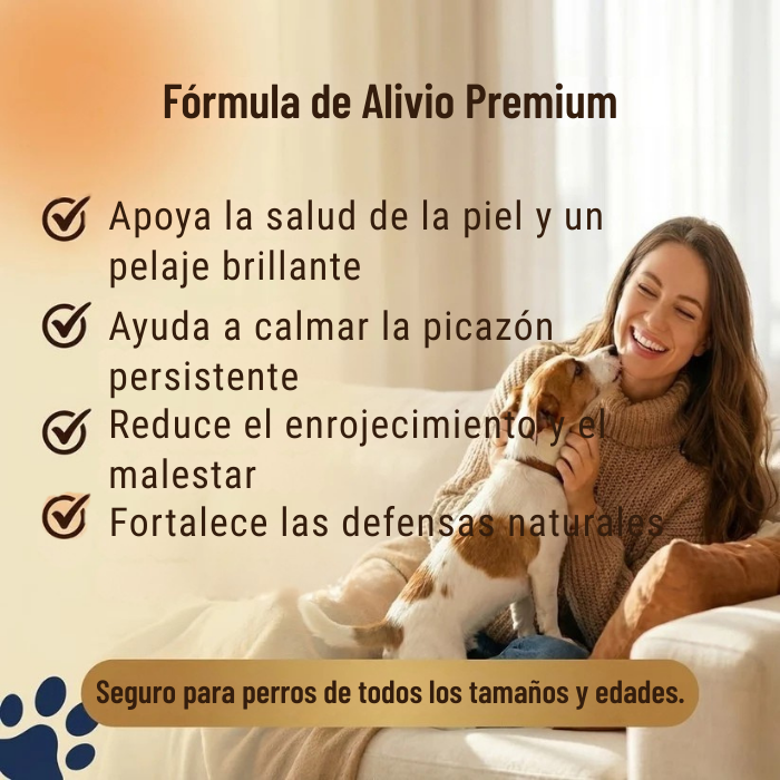 Alivio natural para reducir y controlar infecciones por hongos en la piel o el organismo del perro