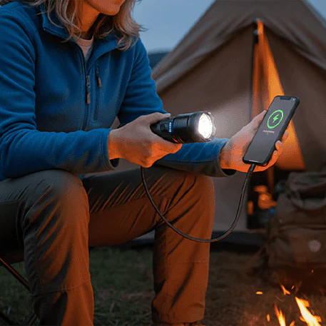 Linterna con zoom superbrillante impermeable