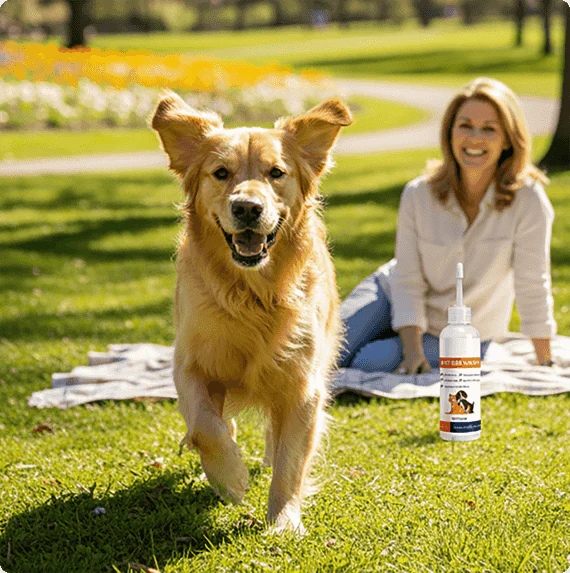 Limpiador de oídos para mascotas, fórmula suave con aloe calmante para perros y gatos