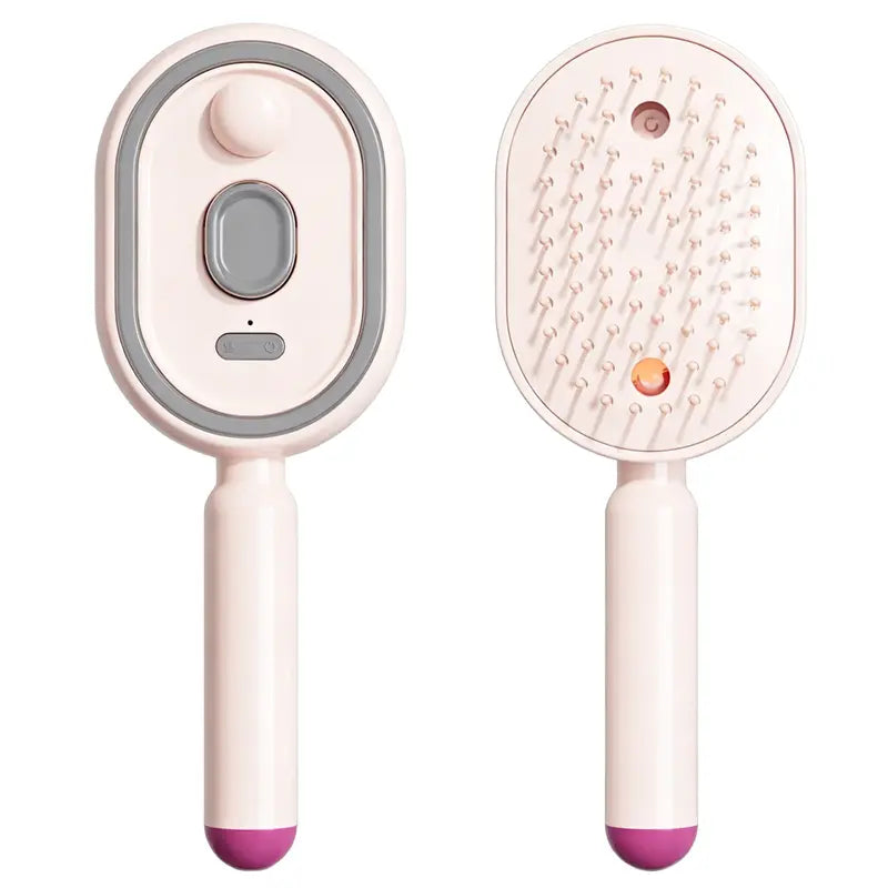 Cepillo con vapor y cabezal vibratorio masajeador