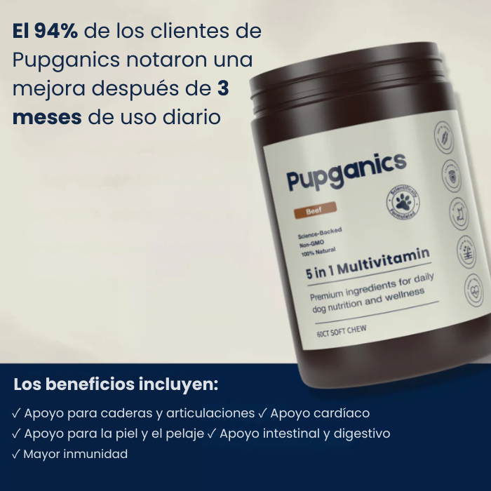 Pupganics Multivitamin Detiene la picazón y las zonas irritadas de forma natural