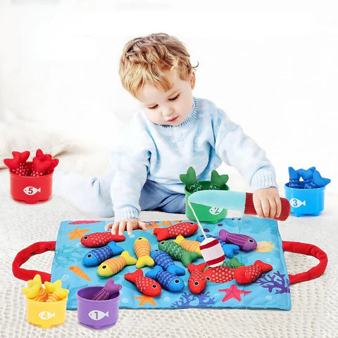 Juego de pesca educativo montessori