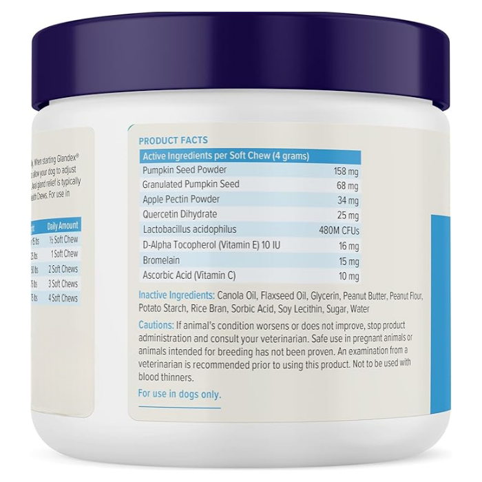 Glandex® Suplemento para la salud de las glándulas anales