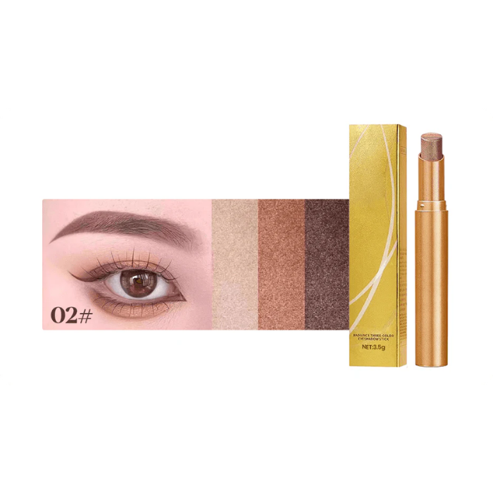 Sombra de ojos en barra 3 en 1 resplandor instantáneo