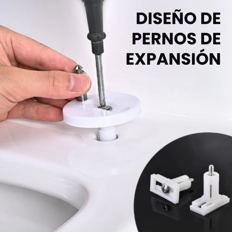 Tornillos para fijación de tapa inodoro