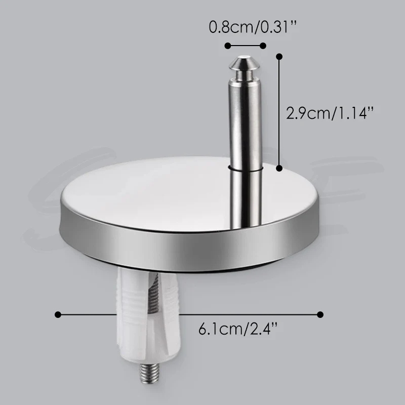 Tornillos para fijación de tapa inodoro