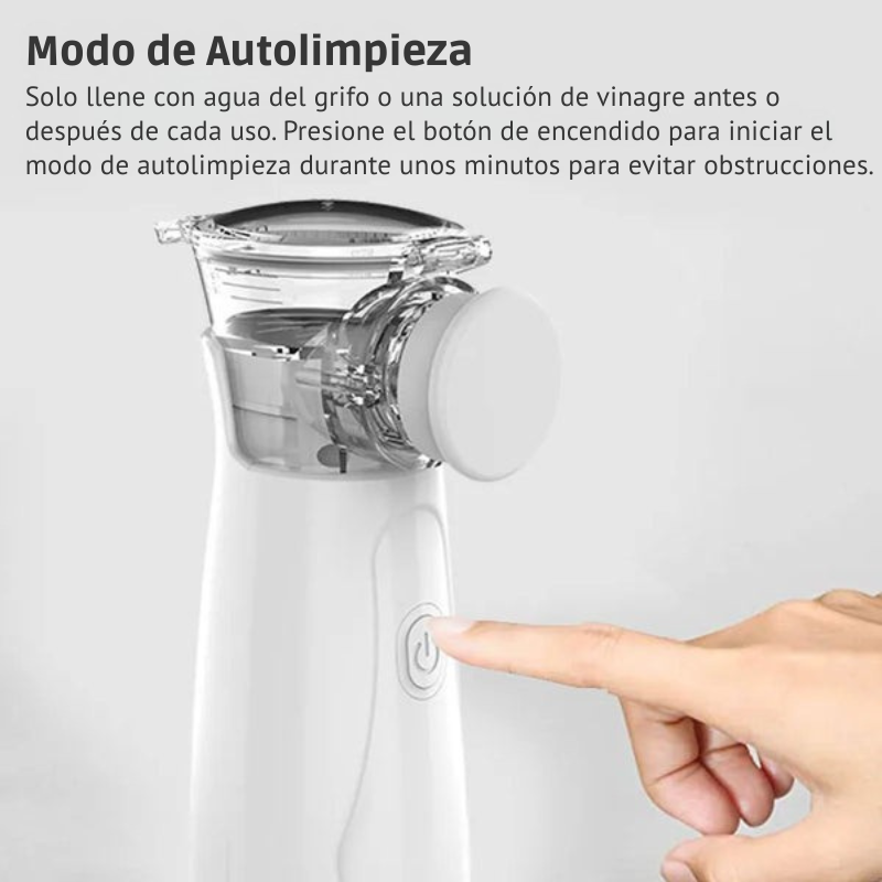 Nebulizador Portátil Silencioso con 2 mascarillas y boquilla