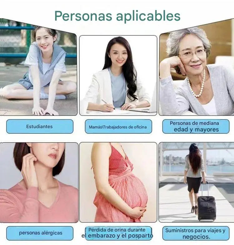 Pack 4 Toallas higiénicas reutilizables con Alas, 100% Algodón, Lavables, Control de Olores