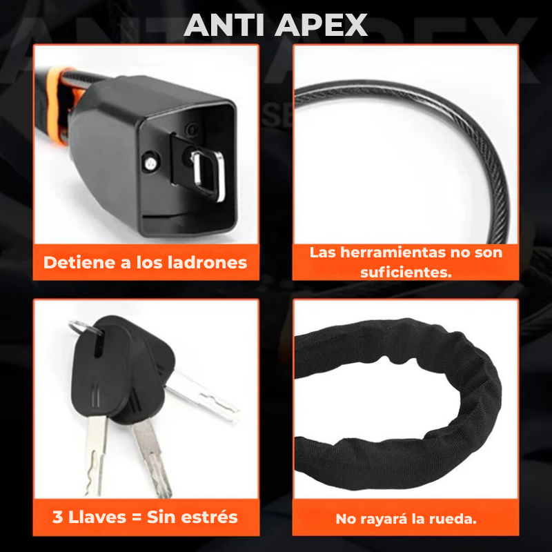 Detén a los ladrones en segundos. Protege tu auto, Bloqueo para volante