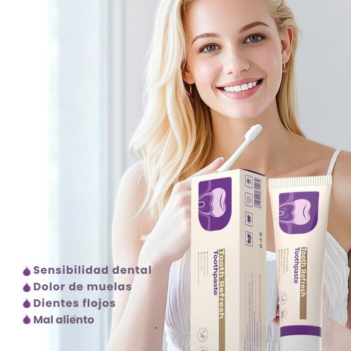 Pasta dental para el cuidado bucal, aliento fresco, previene la pérdida de dientes, ingredientes naturales, cuidado suave