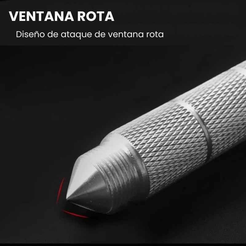 Navaja de bolsillo portátil desmontable con rompe vidrios y llavero