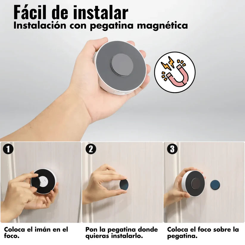 Pack de 3 luces LED recargables con sensor de movimiento