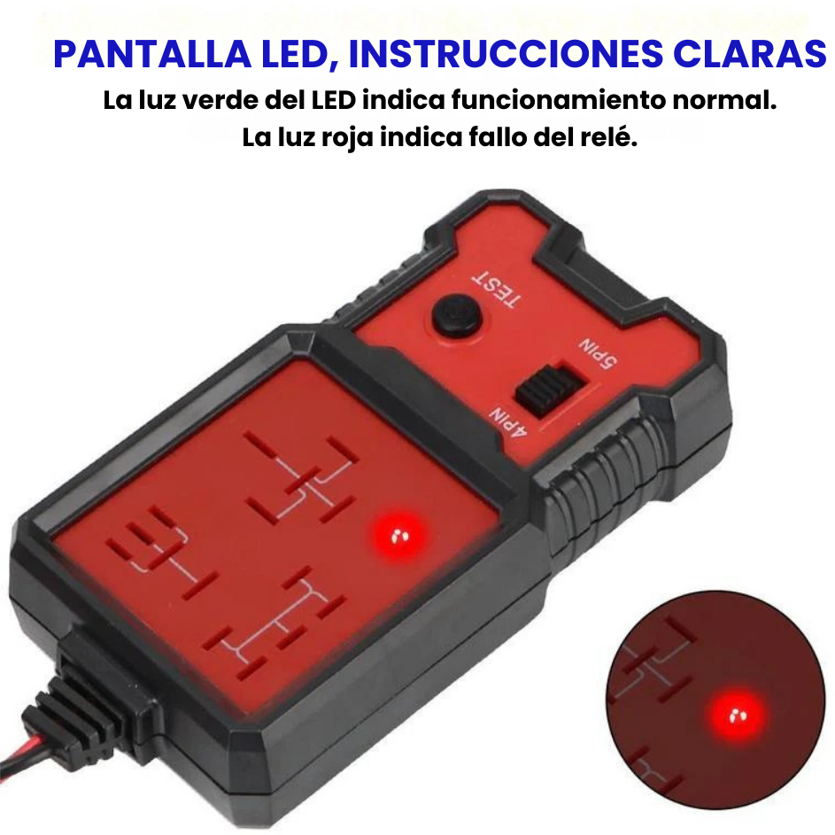 Comprobador de relés automotrices!