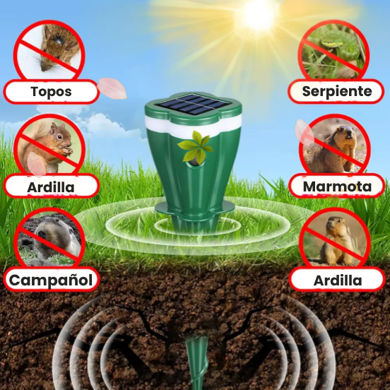 PAGA 1 LLEVA 2 Repelentes de plagas con energía solar resistente al agua