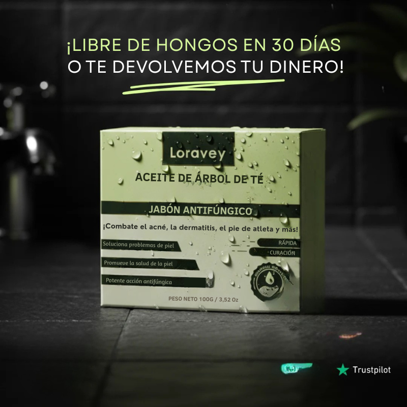 Jabón en barra para el alivio de hongos Loravey®