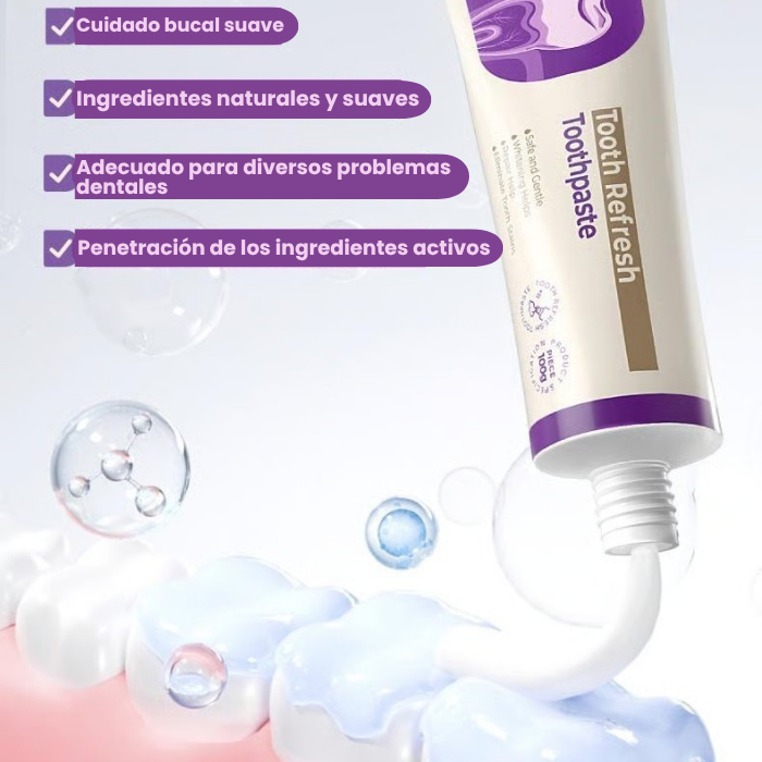 Pasta dental para el cuidado bucal, aliento fresco, previene la pérdida de dientes, ingredientes naturales, cuidado suave