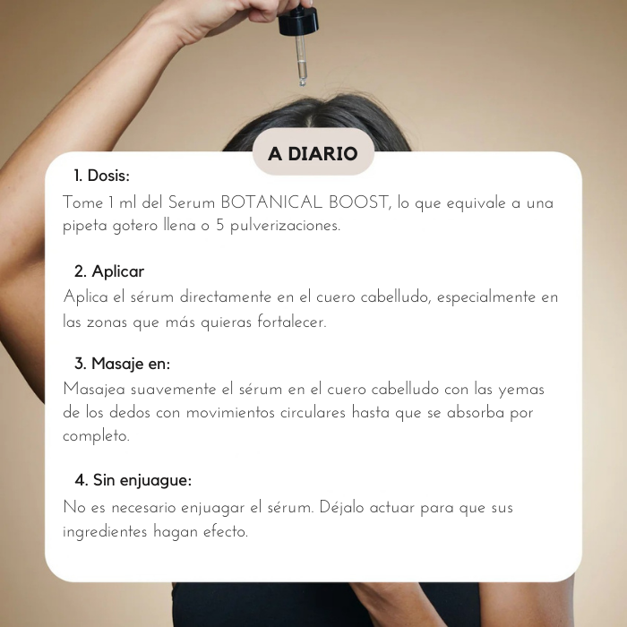 Suero capilar Botanical Boost Solución permanente para la caída del cabello