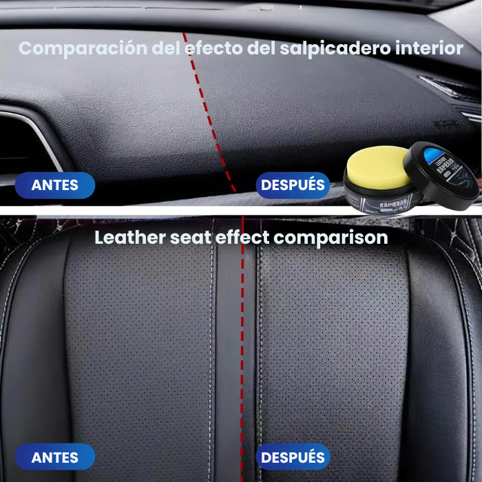 Crema limpiadora y acondicionadora de cuero todo en uno: restaura, protege y da brillo