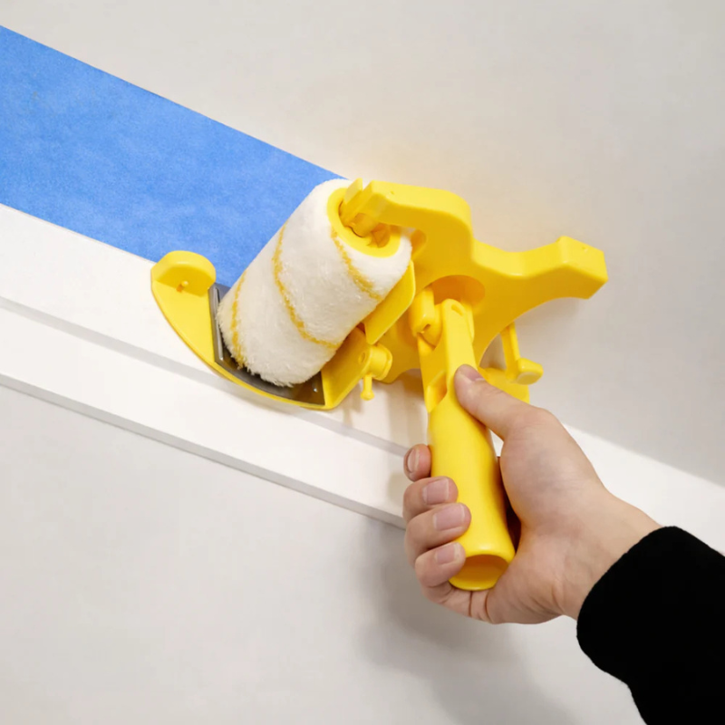 Rodillo de pintura para bordes perfectos con guía de precisión