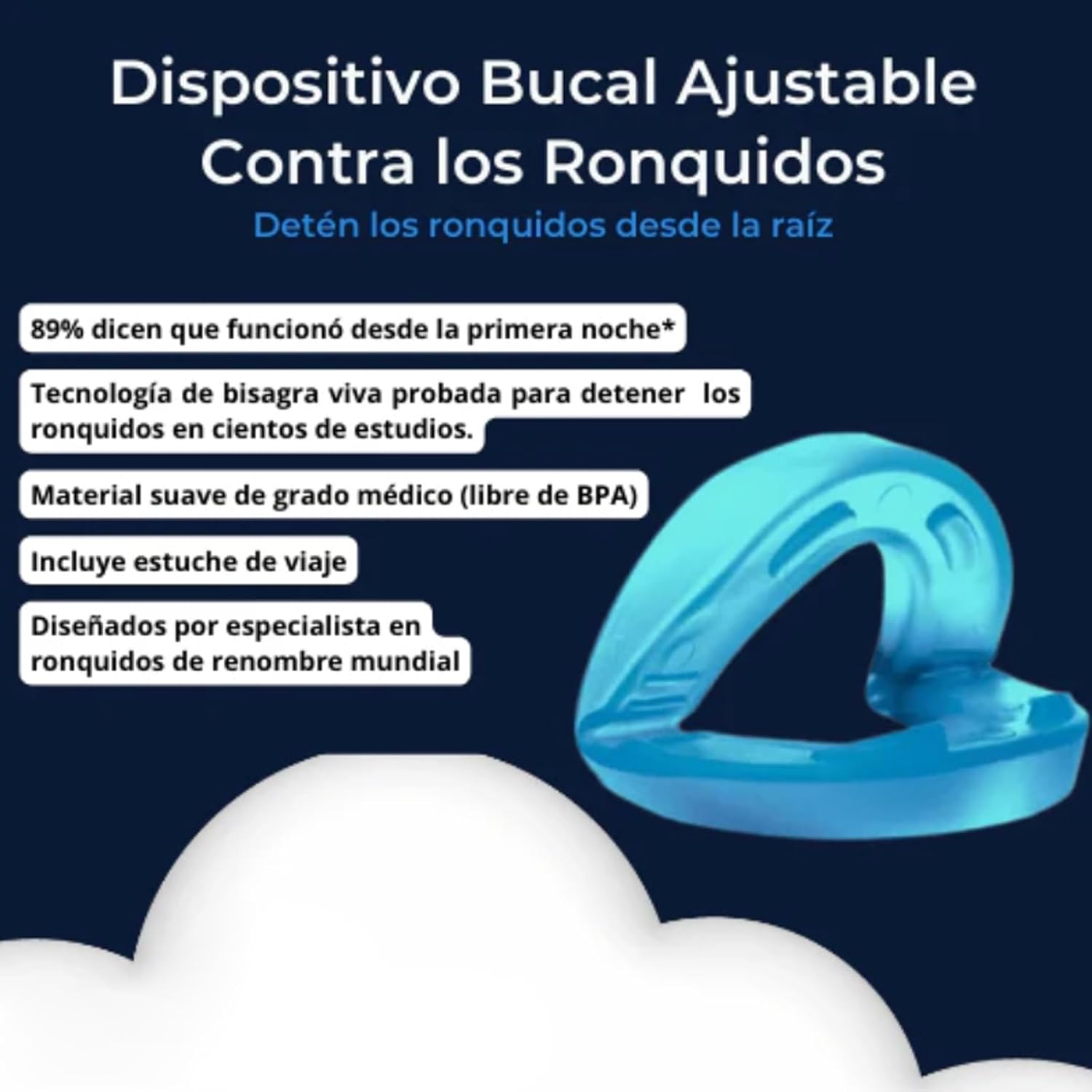 RinovaX™ – Boquilla universal silenciosa antirronquidos