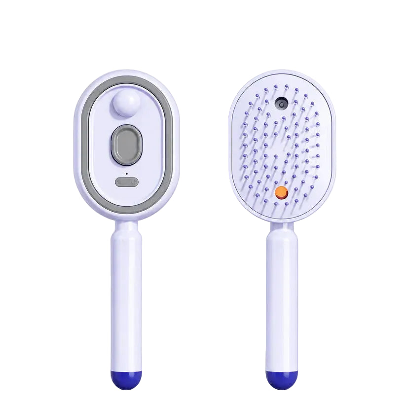 Cepillo con vapor y cabezal vibratorio masajeador