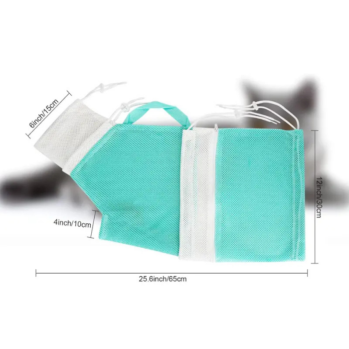 Bolsa para bañar y cortar uñas gatos