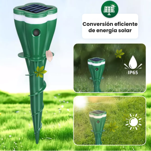 PAGA 1 LLEVA 2 Repelentes de plagas con energía solar resistente al agua