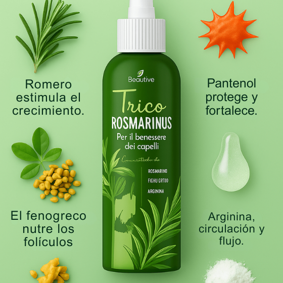 Detén la caída y recupera tu melena de hace 10 años con Trico Rosmarinus