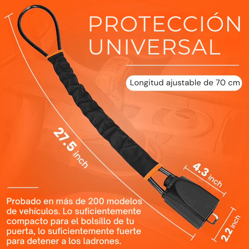 Detén a los ladrones en segundos. Protege tu auto, Bloqueo para volante