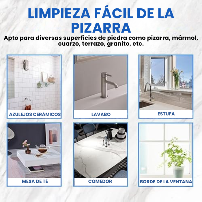 Restaura, renueva, pule y devuelve instantáneamente cualquier piso, azulejo, objeto y superficie a su estado original