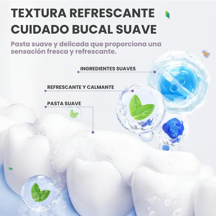 Pasta dental para el cuidado bucal, aliento fresco, previene la pérdida de dientes, ingredientes naturales, cuidado suave