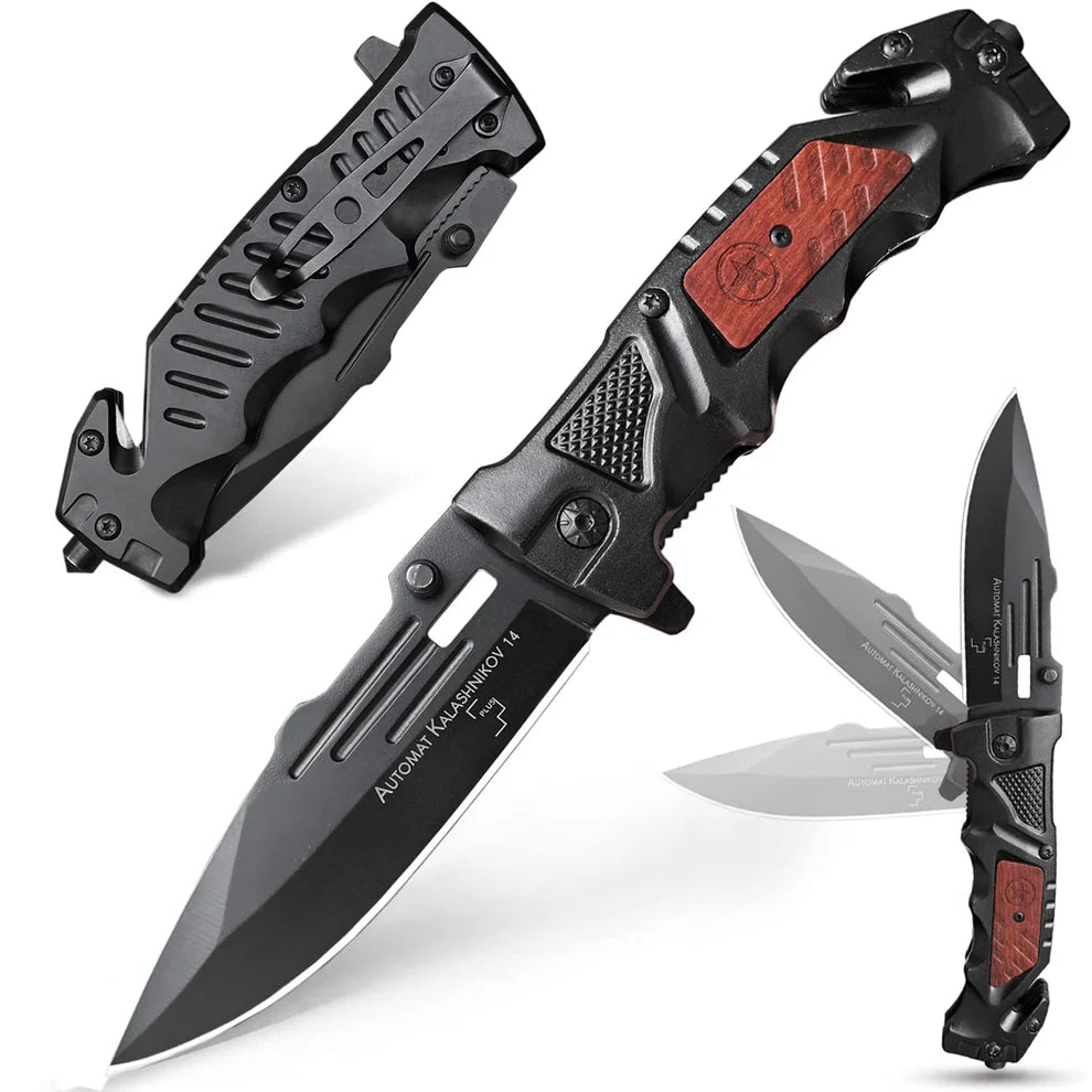 Navaja plegable Blackshade con estuche