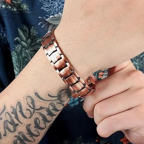 Pulsera magnética de cobre puro: alivia dolor y mejora circulación
