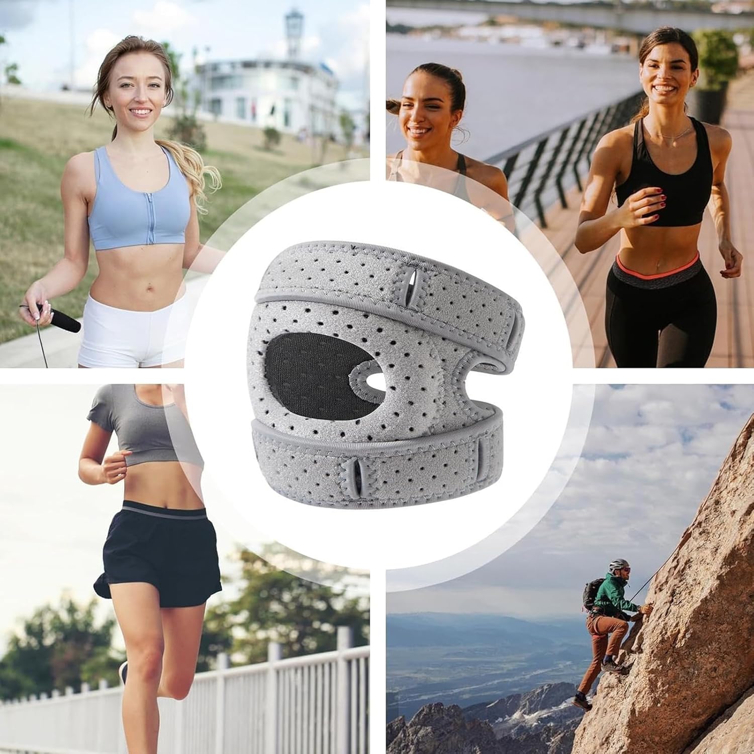 Rodillera con tecnología de alineación biomecánica realinea su articulación