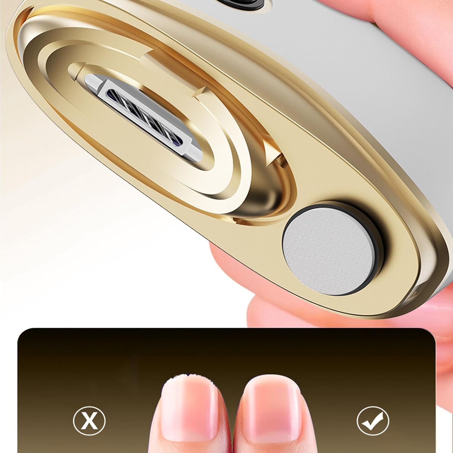 cortauñas y pulidor eléctrico 2 en 1