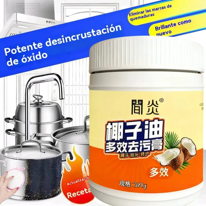 Pasta limpiadora multiusos aceite de coco