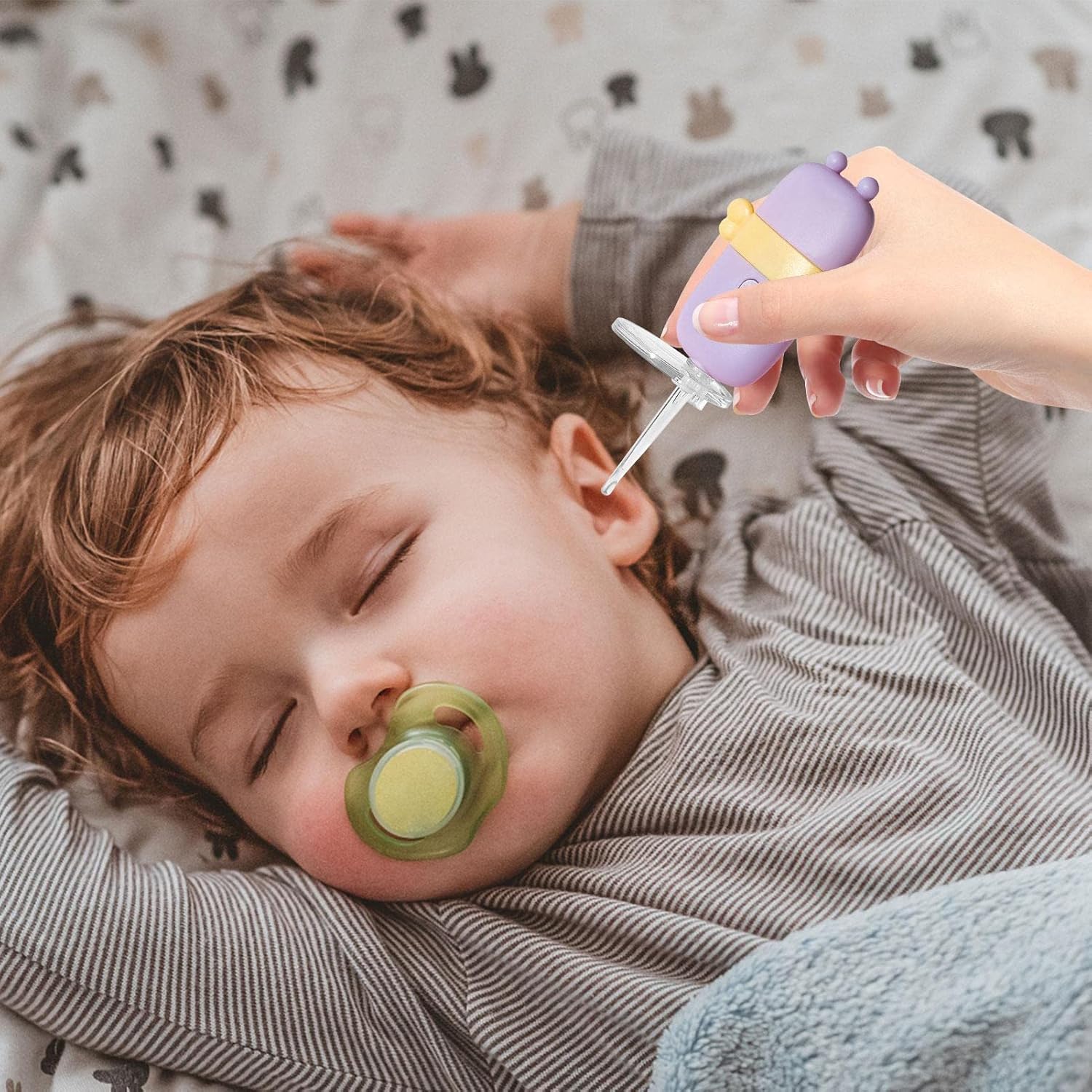 Kit limpiador de oidos para bebe con luz led