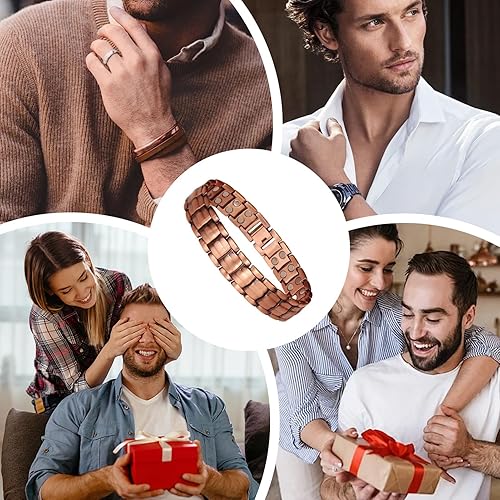 Pulsera magnética de cobre puro: alivia dolor y mejora circulación