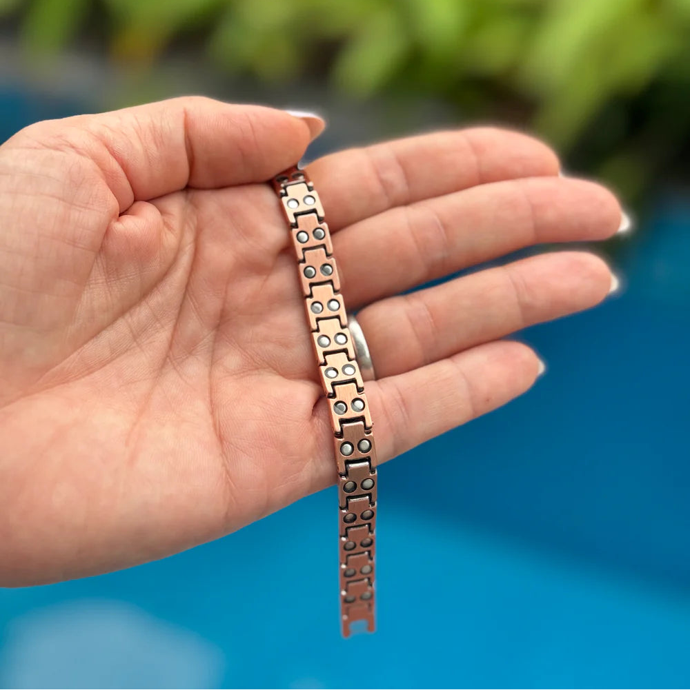 Pulsera magnética de cobre puro: alivia dolor y mejora circulación