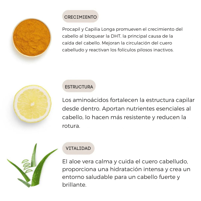 Suero capilar Botanical Boost Solución permanente para la caída del cabello