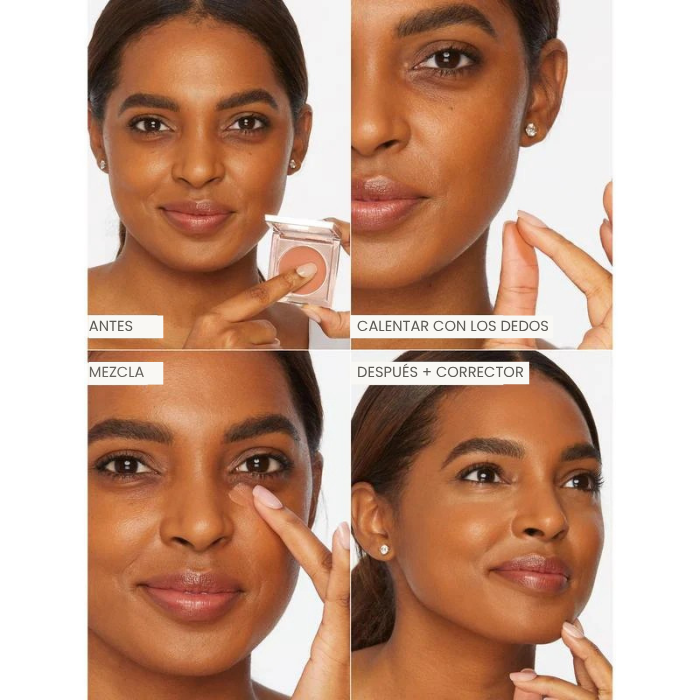 Corrector de ojeras (incluye brocha) a prueba de agua - ilumina y realza la mirada