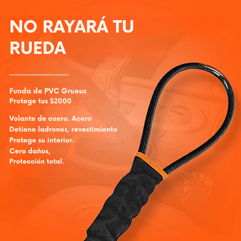 Detén a los ladrones en segundos. Protege tu auto, Bloqueo para volante