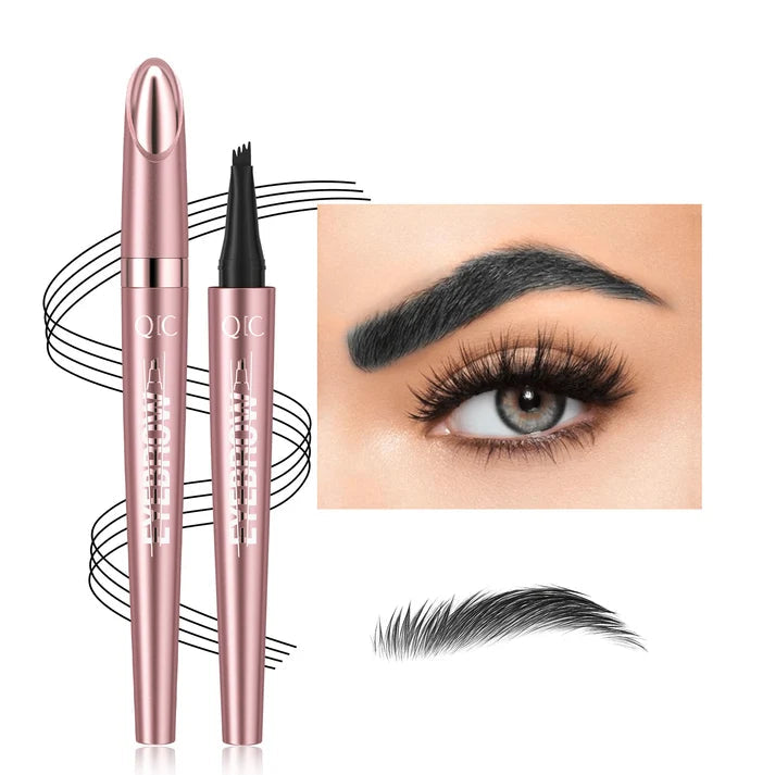 Lápiz de cejas 3D para microblading (4 puntas) y resistente al agua
